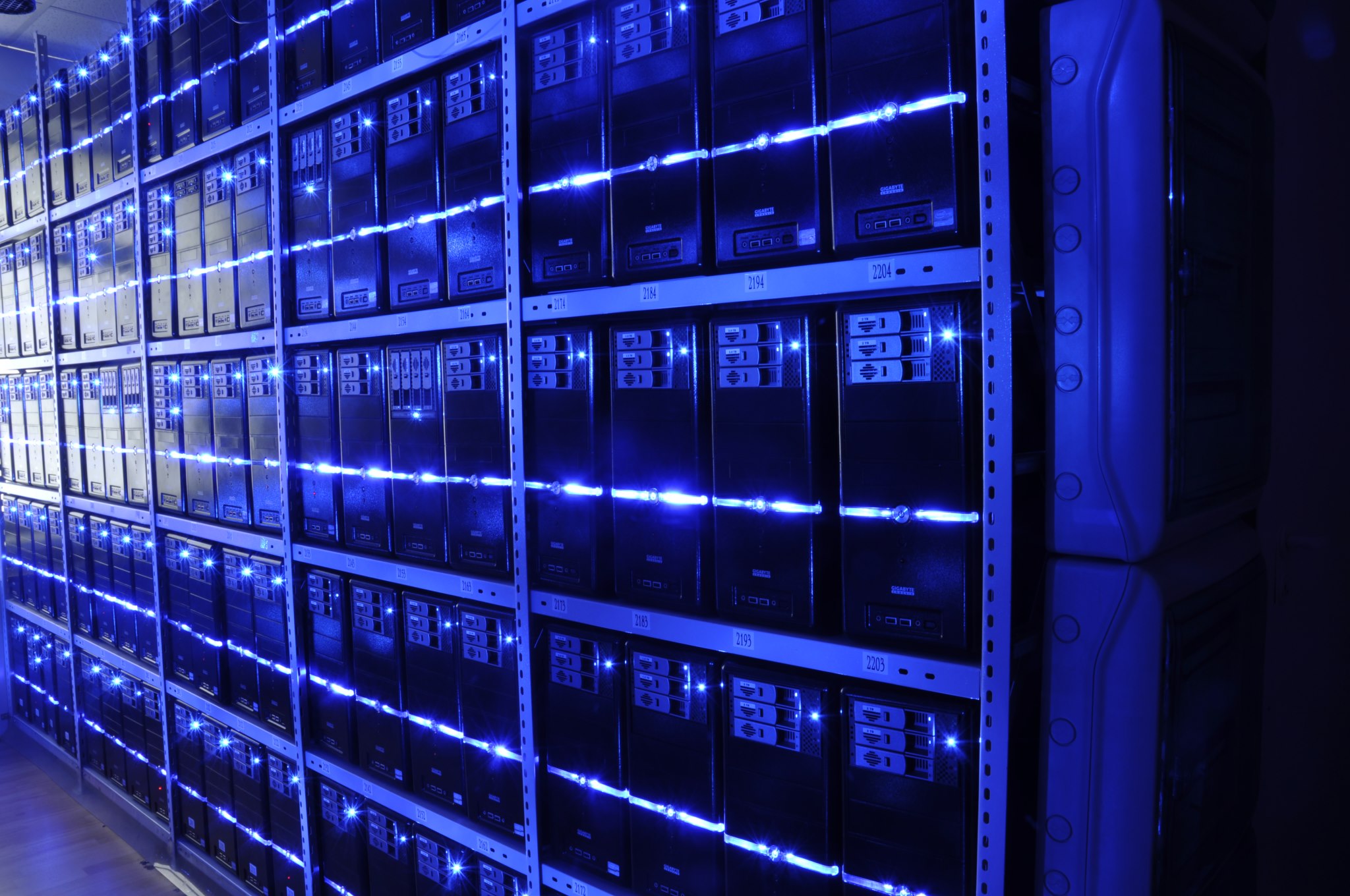 Developer debugging code in a high-performance data center